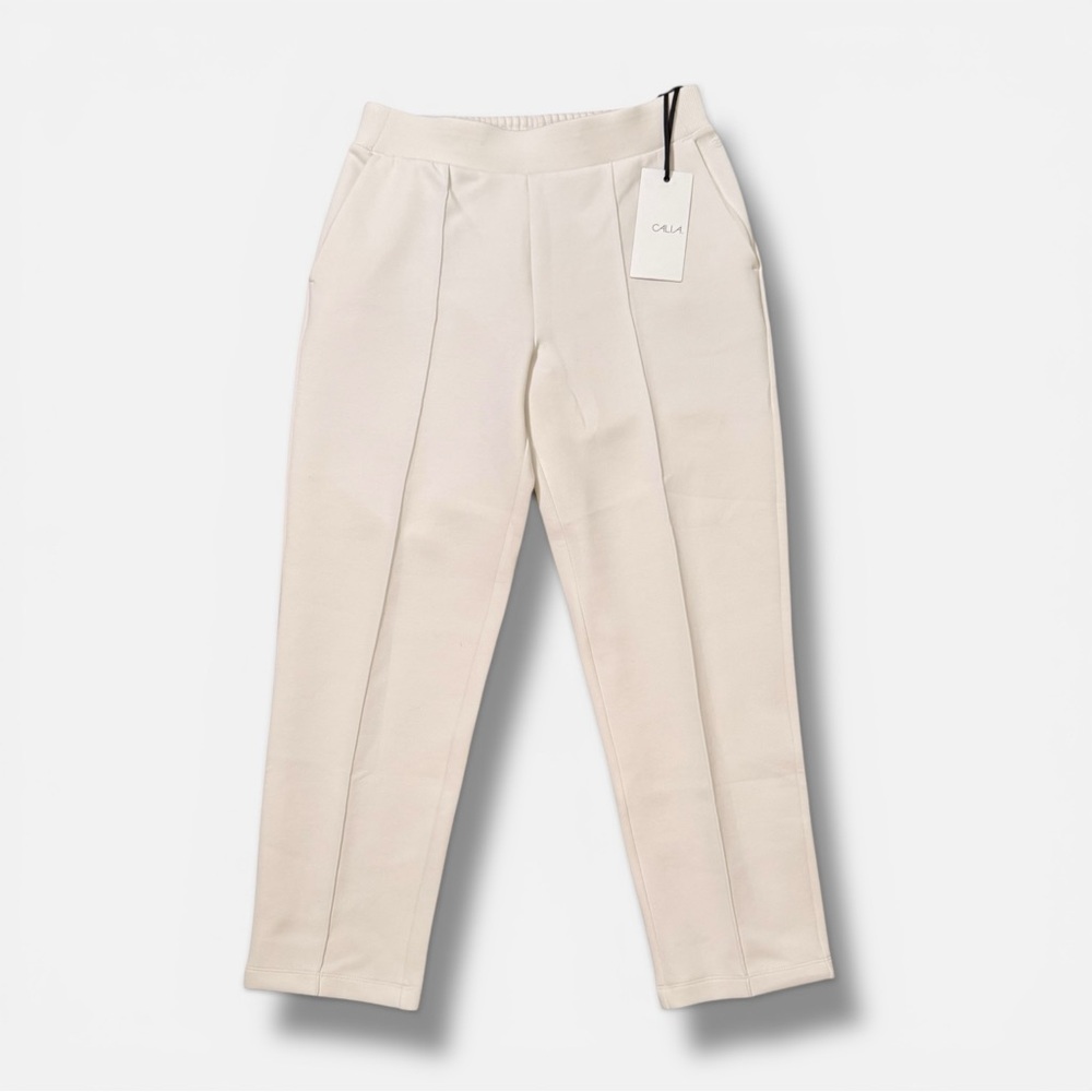 Calia Tapered Pant Soft Scuba Wrinkle Resistant Size Medium in Cloud Clover
